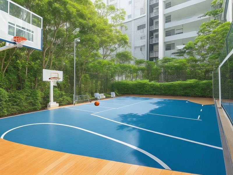 DreamShaper_v7_singapore_basketball_court_in_luxury_condominiu_1